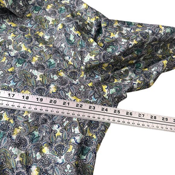 Jared Lang Paisley Shirt Mens 3XL XXXL Multicolor Cotton Button Up Long Sleeve - Picture 8 of 10